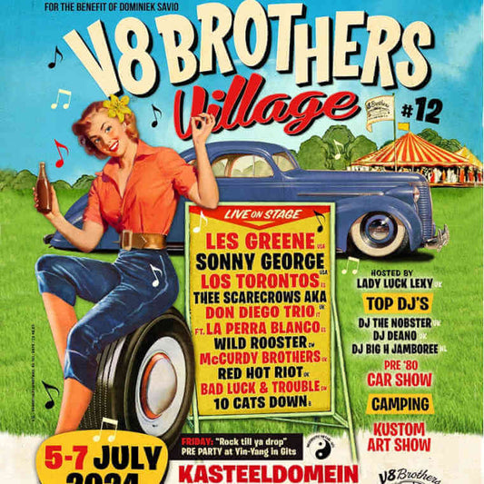 affiche V8 brothers 2024  Village 12